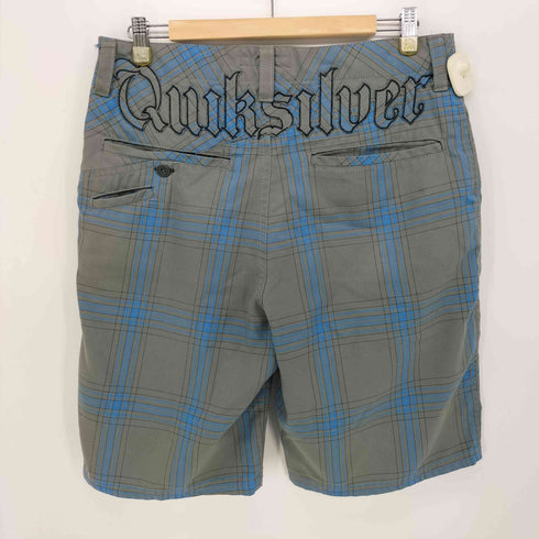 クイックシルバー Quiksilver バック刺繍 チェック ショートパンツ ショーツ メンズ US:30-31