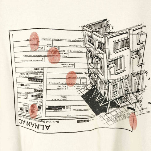 ALMANIAC グラフィックプリントTシャツ メンズ