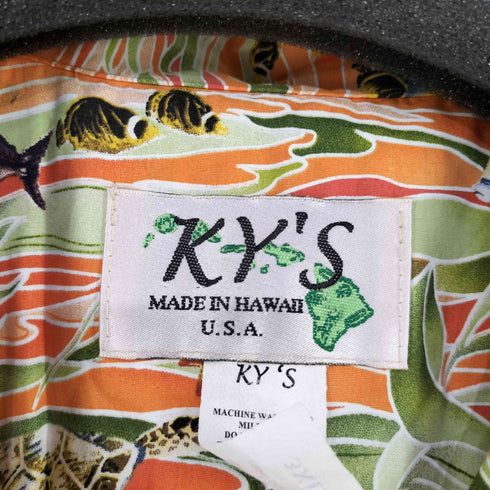 KY.S ハワイ製 アロハシャツ メンズ 3XL
