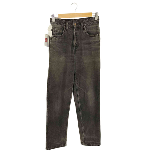 リーバイス Levis カナダ製 535 後染め ブラックデニムパンツ メンズ 28inch