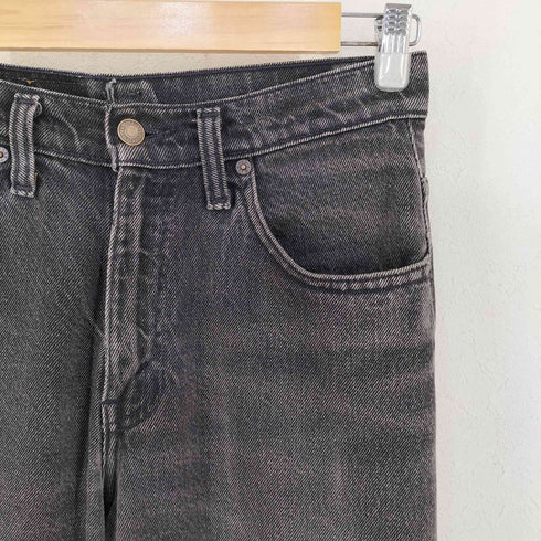 リーバイス Levis カナダ製 535 後染め ブラックデニムパンツ メンズ 28inch