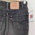 リーバイス Levis カナダ製 535 後染め ブラックデニムパンツ メンズ 28inch
