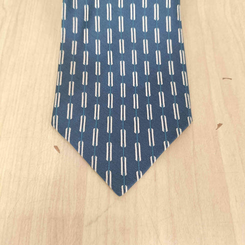 イヴサンローラン Yves Saint Laurent 総柄シルクネクタイ メンズ