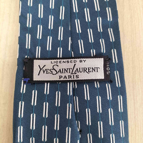 イヴサンローラン Yves Saint Laurent 総柄シルクネクタイ メンズ
