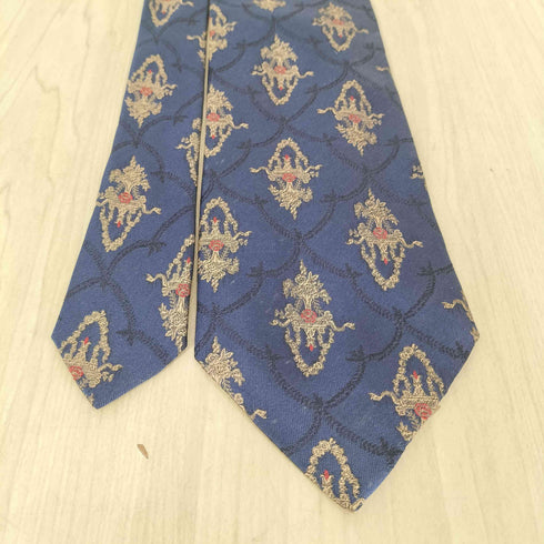 イヴサンローラン Yves Saint Laurent 総柄シルクネクタイ メンズ