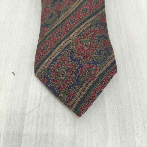 イヴサンローラン Yves Saint Laurent ペイズリー柄シルクネクタイ メンズ