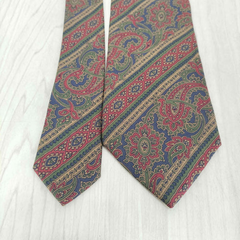 イヴサンローラン Yves Saint Laurent ペイズリー柄シルクネクタイ メンズ