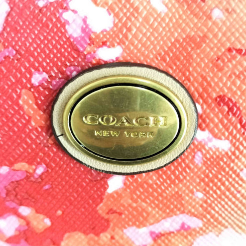 コーチ COACH 総柄オールレザーショルダーバッグ レディース