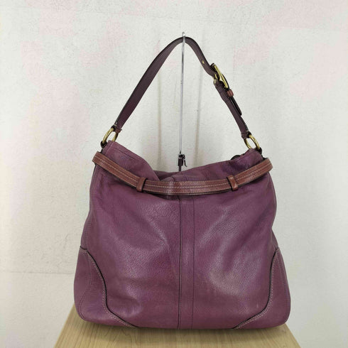 コーチ COACH バックルデザインオールレザーショルダーバッグ レディース
