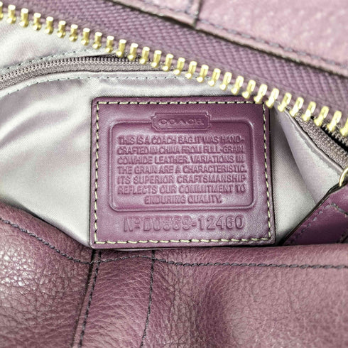 コーチ COACH バックルデザインオールレザーショルダーバッグ レディース