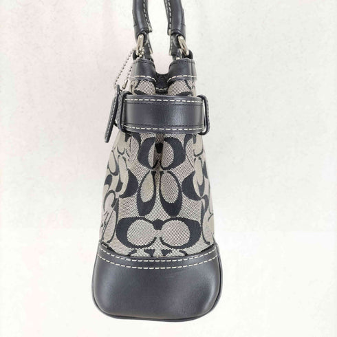 コーチ COACH シグネチャーロゴ レザー×キャンバス トートバッグ レディース