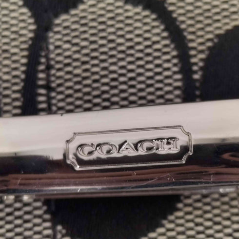 コーチ COACH シグネチャーロゴ レザー×キャンバス トートバッグ レディース
