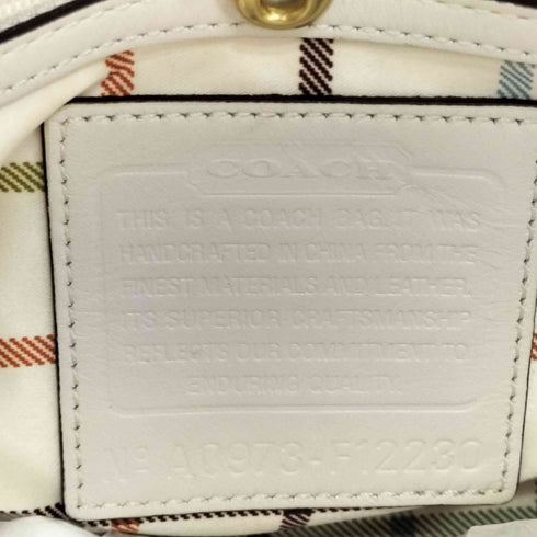 コーチ COACH シグネチャーロゴ レザー×キャンバストートバッグ レディース