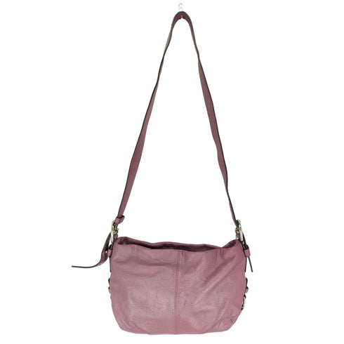 コーチ COACH シグネチャーロゴエンボス オールレザーショルダーバッグ レディース