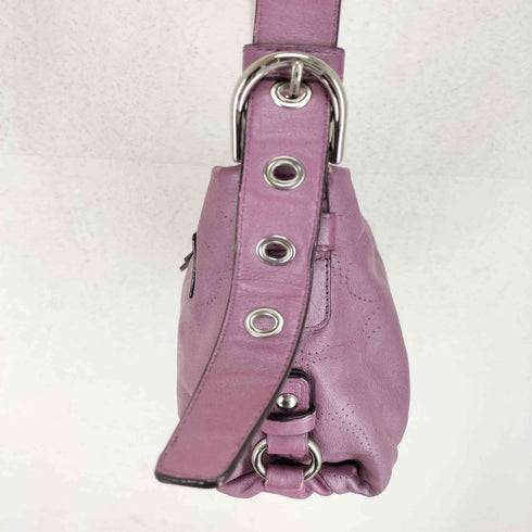 コーチ COACH シグネチャーロゴエンボス オールレザーショルダーバッグ レディース