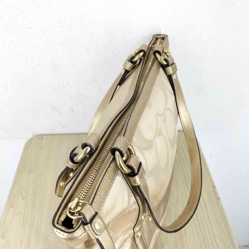 コーチ COACH シグネチャーロゴ スタッズデザイン トートバッグ レディース