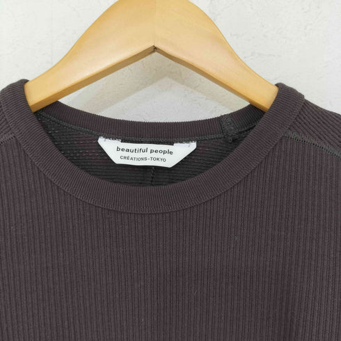 ビューティフルピープル beautiful people sheer rib jersey military undershirt メンズ 36