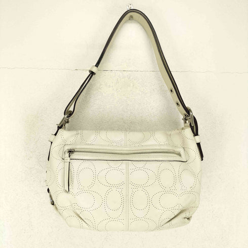 コーチ COACH シグネチャーロゴエンボス オールレザーショルダーバッグ レディース