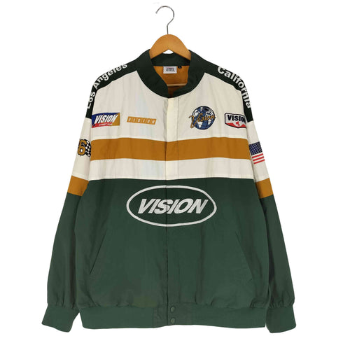 ヴィジョンストリートウェア VISION STREET WEAR マルチカラー レーシング ナイロンジャケット メンズ import:L