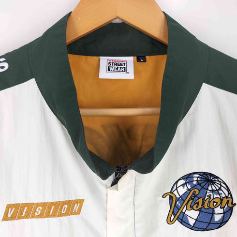 ヴィジョンストリートウェア VISION STREET WEAR マルチカラー レーシング ナイロンジャケット メンズ import:L