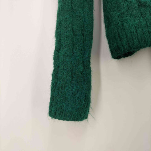 ザラ ZARA フラワー ビジューボタン アクリル カーディガン レディース import:S