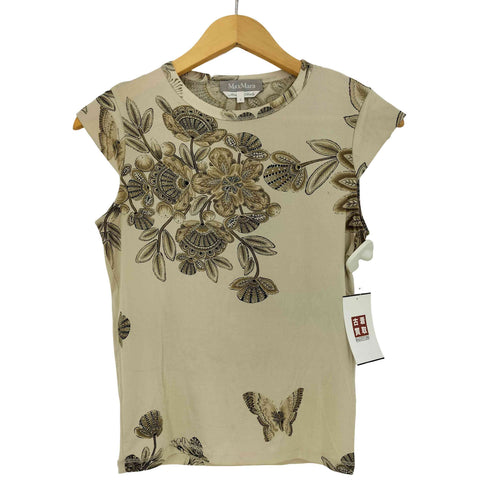 マックスマーラ MAX MARA 銀タグ 花柄 タンクトップ レディース import:S