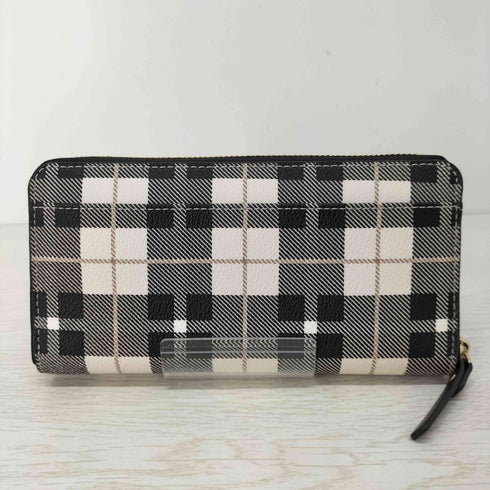 ケイトスペードニューヨーク kate spade NEW YORK フロントロゴ チェック長財布 レディース