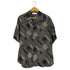 エトセンス ETHOSENS Bias pattern short sleeve shirt バイアス パターン オープンカラーシャツ メンズ