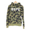アベイシングエイプ A BATHING APE BAPE 1ST CAMO スワロフスキー プルオーバーパーカー レディース S