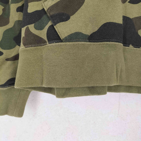 アベイシングエイプ A BATHING APE BAPE 1ST CAMO スワロフスキー プルオーバーパーカー レディース S