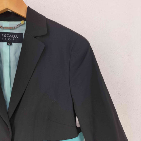 エスカーダスポーツ ESCADA SPORT ゼブラ柄 半袖テーラードジャケット レディース DE:32