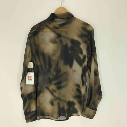 ザラ ZARA CAMICIA STAMPATA TIE-DYE カミーチャ スタンパータ タイダイ シアー シャツ メンズ import:S