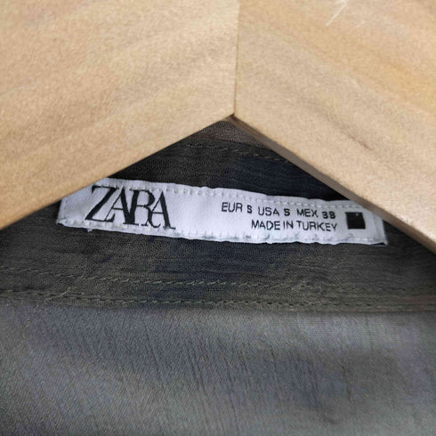 ザラ ZARA CAMICIA STAMPATA TIE-DYE カミーチャ スタンパータ タイダイ シアー シャツ メンズ import:S
