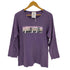 LEFT FIELD USA製 ラグランプリントTシャツ メンズ import:S
