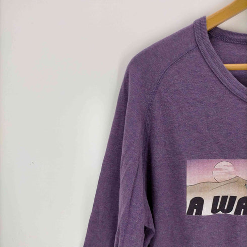 LEFT FIELD USA製 ラグランプリントTシャツ メンズ import:S