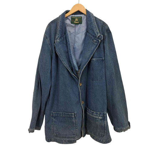 オービス ORVIS 90S ハンティング デニム チンスト付き テーラード ジャケット メンズ import:XXL