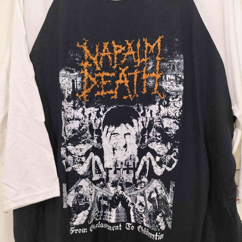 ANVILボディ バンド アートワーク ラグラン Tシャツ メンズ import:L