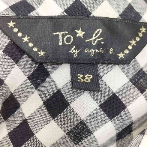 トゥービーバイアニエスベー To b. by agnes b. リネンコットン ヴィシーチェックスカート レディース EUR:38