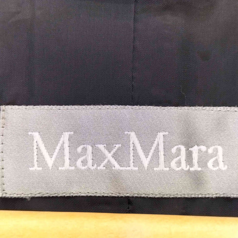 マックスマーラ MAX MARA イタリア製 銀タグ ウール混 2Bテーラードジャケット&タイトスカート セットアップ レディース 上下38