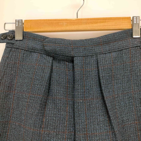 LIGHTNINジッパー ウールチェックパンツ メンズ