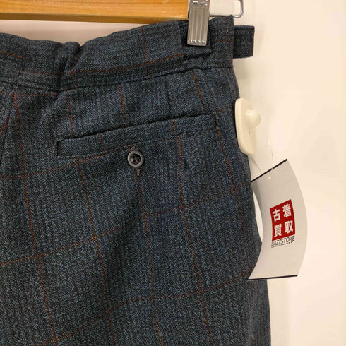 LIGHTNINジッパー ウールチェックパンツ メンズ