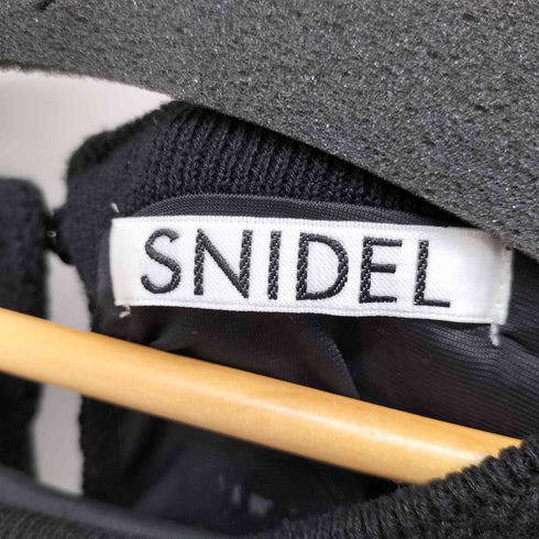 スナイデル snidel クロシェニットミニワンピース レディース FREE