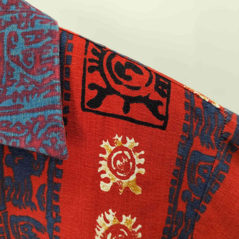 S/S 総柄開襟アロハシャツ メンズ import:L
