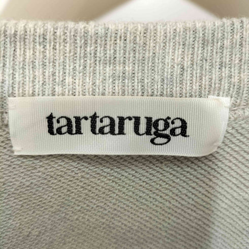 tartaruga カシミヤ混 ロゴ刺繍 ニットスウェットドッキングプルオーバー レディース FREE