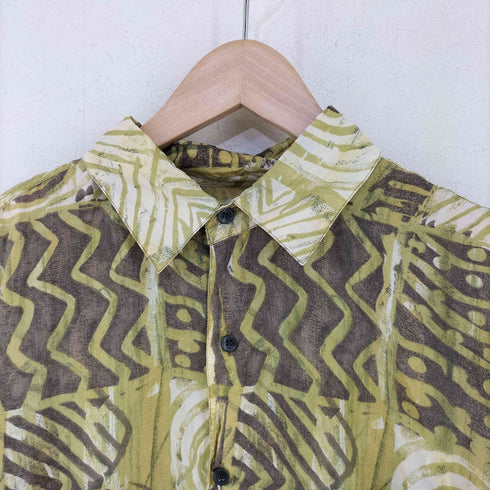 ロバートストック ROBERT STOCK 総柄 シルク 半袖シャツ メンズ import:L