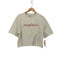 YARDS ALE Script Logo T-Shirt カットオフ クロップド リメイク Tシャツ レディース import:M