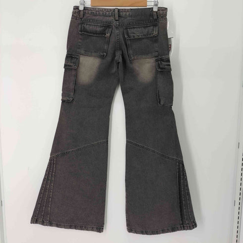 TEAMGEEK 裾デザインカーゴフレアパンツ レディース