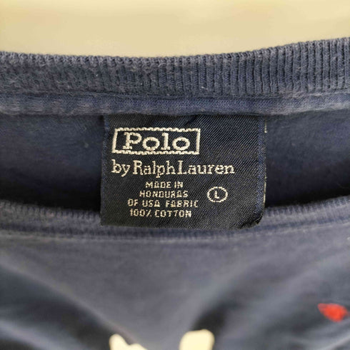 ポロバイラルフローレン Polo by RALPH LAUREN ポニー 刺繍 クルーネック Tシャツ メンズ import:L