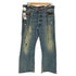 EZRA FITCH エズラ フィッチ メキシコ製 BOOT ボタンフライ 5P ダメージ ブーツカット デニム パンツ レディース W32 L30