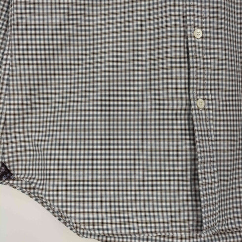 ポールスミスロンドン Paul Smith LONDON チェック コットンポリ ボタンダウンシャツ メンズ import:M